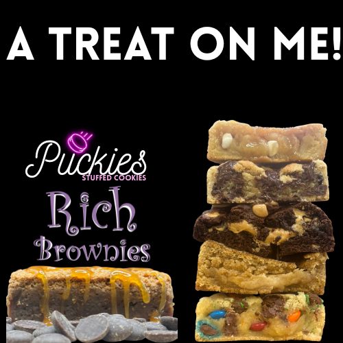 Brownies and stuffed cookies are a great gift for any day!